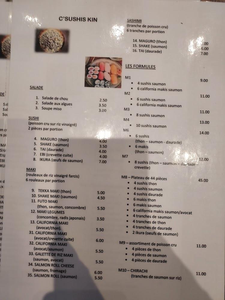 Sushis Kin - Menu Image 1